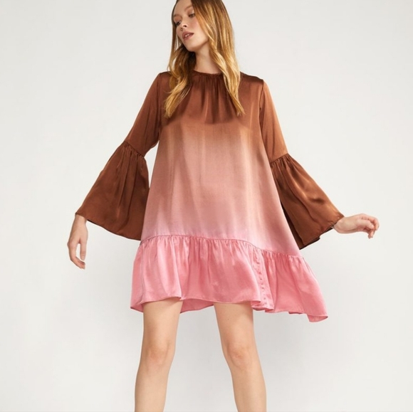 Cynthia Rowley Siena Ombre Swing Silk Dress - Picture 10 of 11